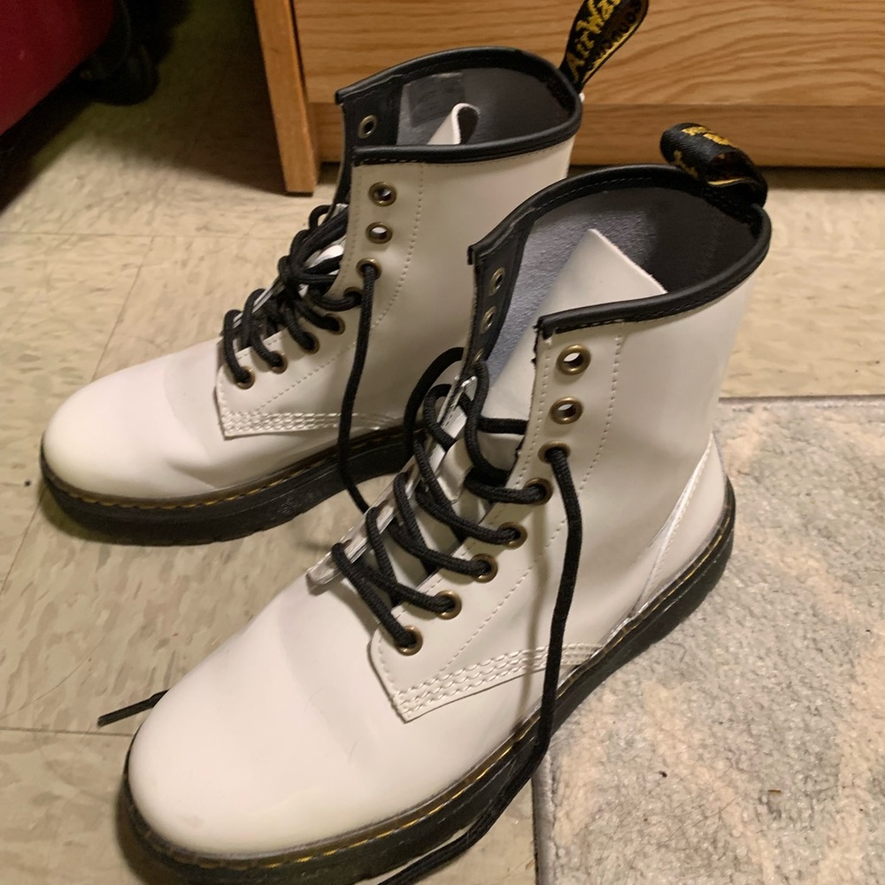 White 1460 Combat Doc Martens
